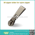 factory price metal nylon zipper sliders with zipper puller for bag, luggage accessories